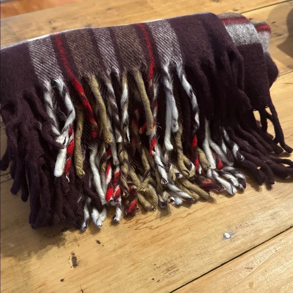 Vintage Faribo Woolen Throw Blanket with Carry Case